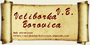 Veliborka Borovica vizit kartica